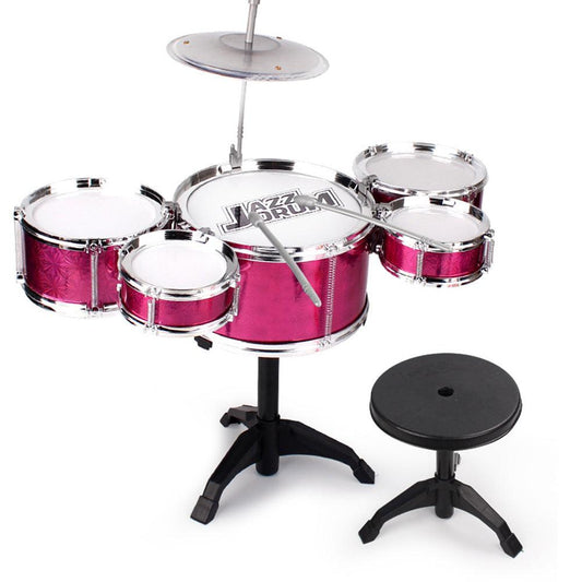 Drum Set for Toddlers Tough Impact Resistant Drums Detachable Drum Instrument Red Oversized Drum Set.
