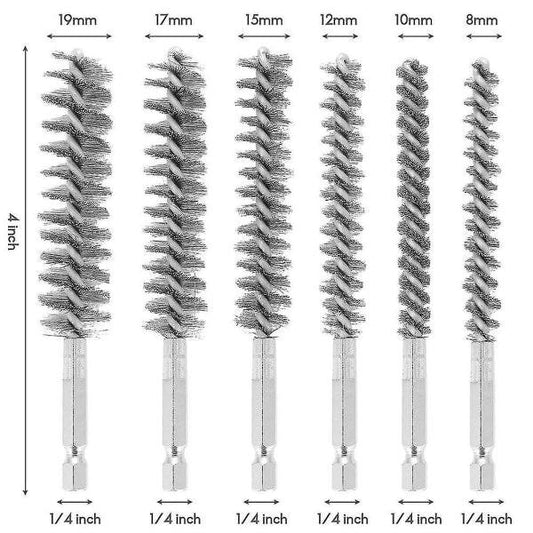pcs wire brushes for drilling, small wire brush in different sizes, for cleaning, cleaning.