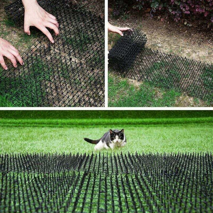 Anti-cat mat with barbed wire mesh garden anti-dog cat pet plastic anti-stick pet black 20028cm，Fonepro,de