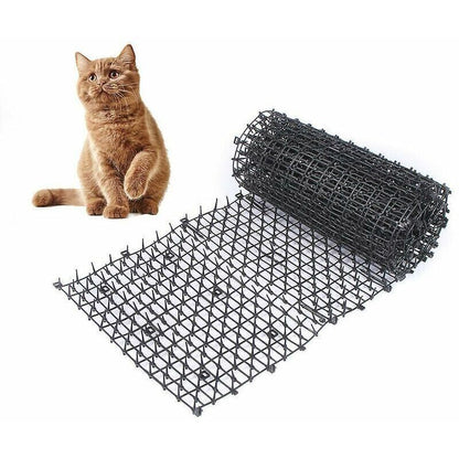 Anti-cat mat with barbed wire mesh garden anti-dog cat pet plastic anti-stick pet black 20028cm，Fonepro,de