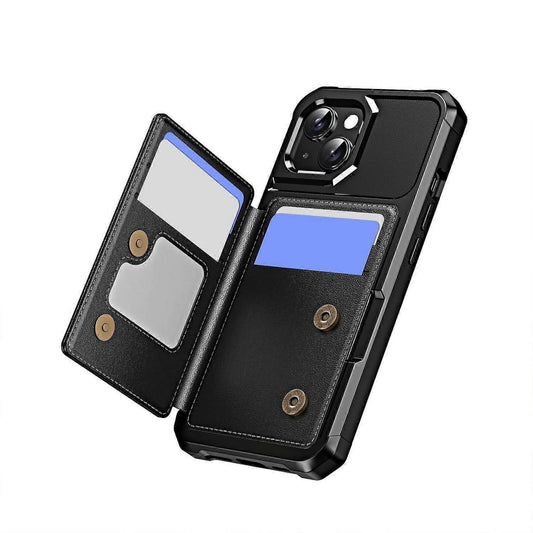 Horizontal Flip Card Slot Leather Phone Case For iPhone 14 Plus.