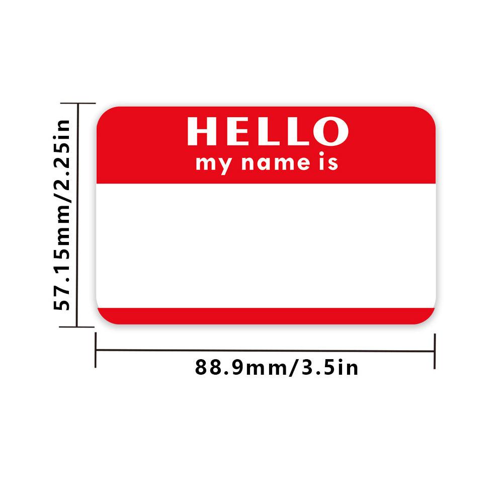Colors (Hello My Name Is) Nameplate Stickers 300 Labels for.