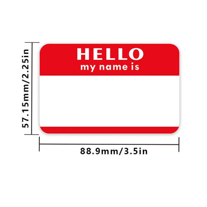 Colors (Hello My Name Is) Nameplate Stickers 300 Labels for.