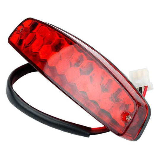 Motorcycle Tail Light Stop Brake Light 12V Red Taillight Brake Tail Light for ATV Off-Road Motorcycle Tail Light Red.