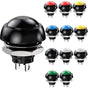 12mm Waterproof Momentary Push Button Switch SPST ON/OFF 12pcs 3A/3V-5V-9V-12V-24V-230VAC Round for Car Horn PC Table Lamp Home Doorbell.