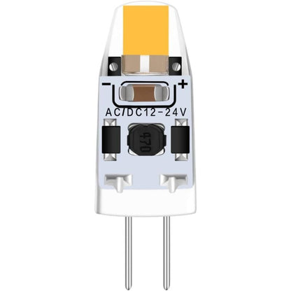 12V G4 LED Warm White 3000K Bulb, Dimmable 2W LED Bulb, Replacement for G4 15W 20W Halogen, AC/DC 12-24V, 10-pack