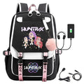 K-Pop Demon Hunters Anime School Backpack Cute Cartoon Bag for Students black_tfrf black 10