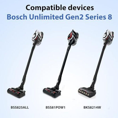 Bosch Unlimited Gen2 Series 8 Vacuum Cleaner Replacement Filter 2-Pack Compatible with BKS8214W BSS825ALL BSS81POW1 BBS8214PET Parts 12036642 12023349.