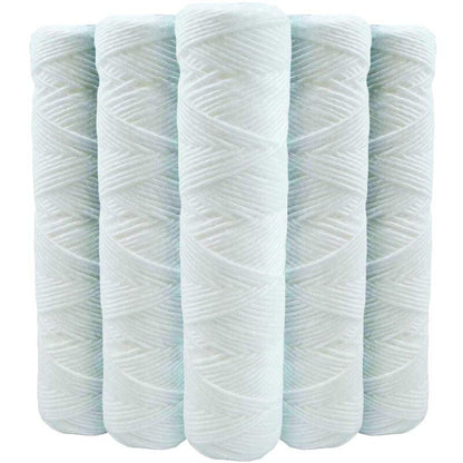 5-Pack 9 3/4 Inch Anti-Sediment Water Filter Cartridges - 20 Micron Compatible with 10 Inch Filter_MGF.