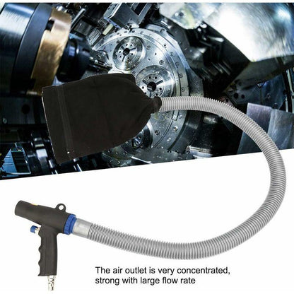 Air Blower Vacuum Gun Pneumatic Vacuum Kit - Dual Function Blower Vacuum Gun, Air Suction Blower Vacuum Gun, Including Bags, Tubes and Accessories.