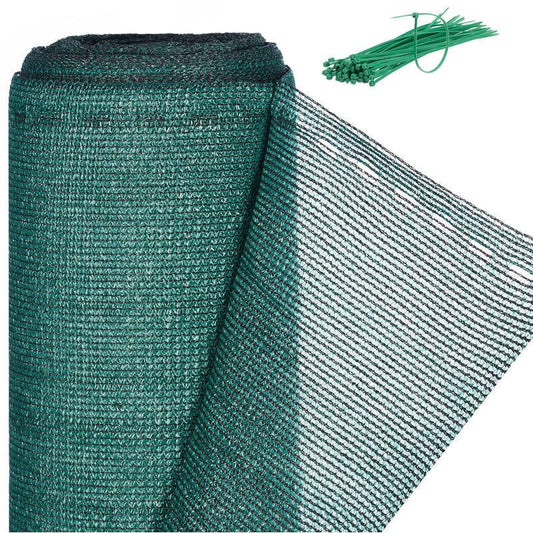 Fence fabric, privacy screen for garden fences & balcony railings, HDPE fabric, UV-stabilized, weatherproof, 1x5m, green.