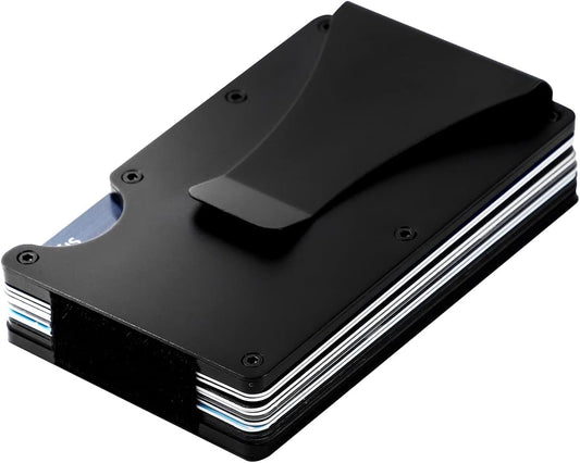 Credit Card Holder with Metal Wallet Storage Pouch_max