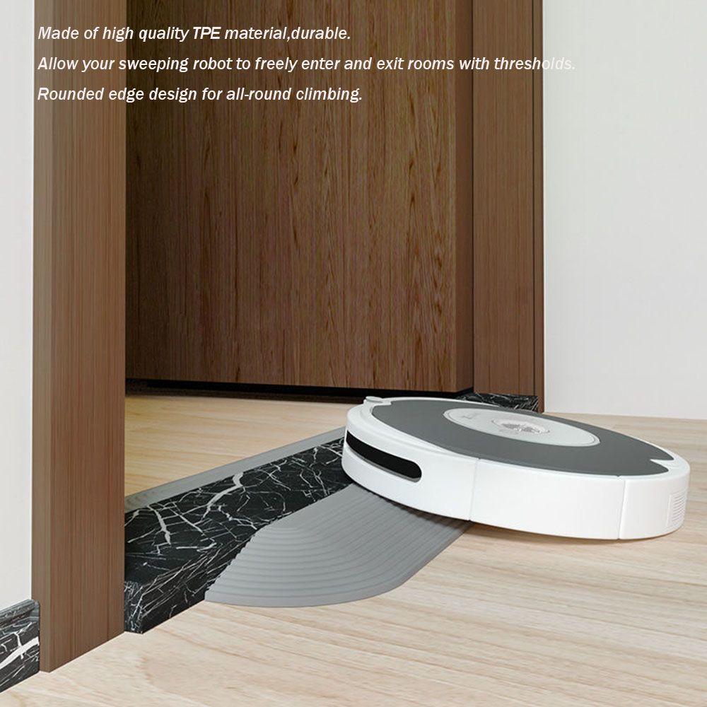 Replacement ramp for robot vacuum cleaner, threshold ramp for doors, gray.