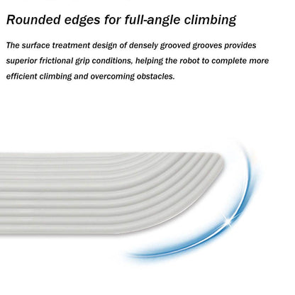 Replacement ramp for robot vacuum cleaner, threshold ramp for doors, gray.