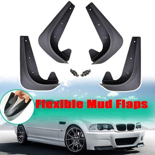 Car Mud Flaps - 3, 5, 7 Series E30, E46, E90, E91, E92, E93, E60, F10, F11, G30, E38, E65, F01 (Universal Version).