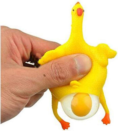 Laying Hens, creative toys, jokes, squeeze toy laying hen, ventilation chicken key chains, ventilation, stress relief, trick-yux.
