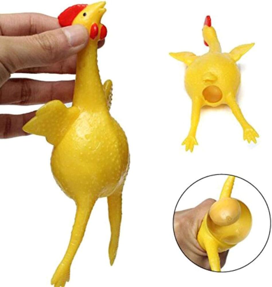 Laying Hens, creative toys, jokes, squeeze toy laying hen, ventilation chicken key chains, ventilation, stress relief, trick-yux.