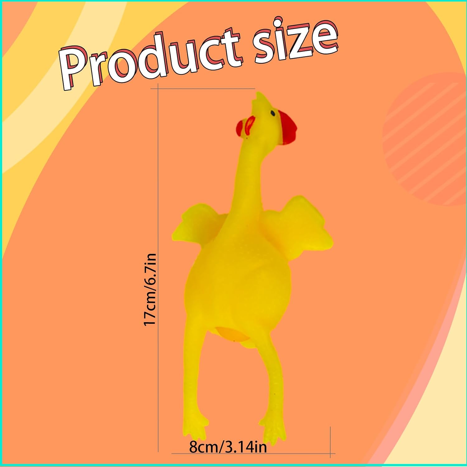 Laying Hens, creative toys, jokes, squeeze toy laying hen, ventilation chicken key chains, ventilation, stress relief, trick-yux.