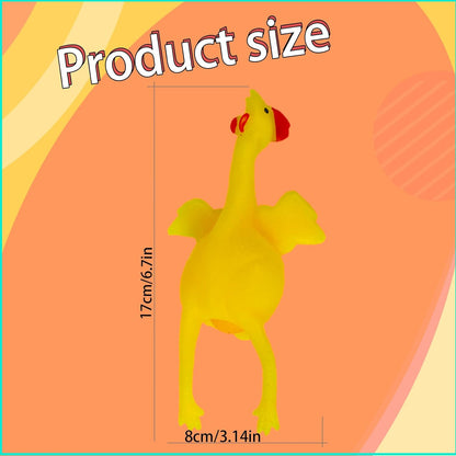 Laying Hens, creative toys, jokes, squeeze toy laying hen, ventilation chicken key chains, ventilation, stress relief, trick-yux.