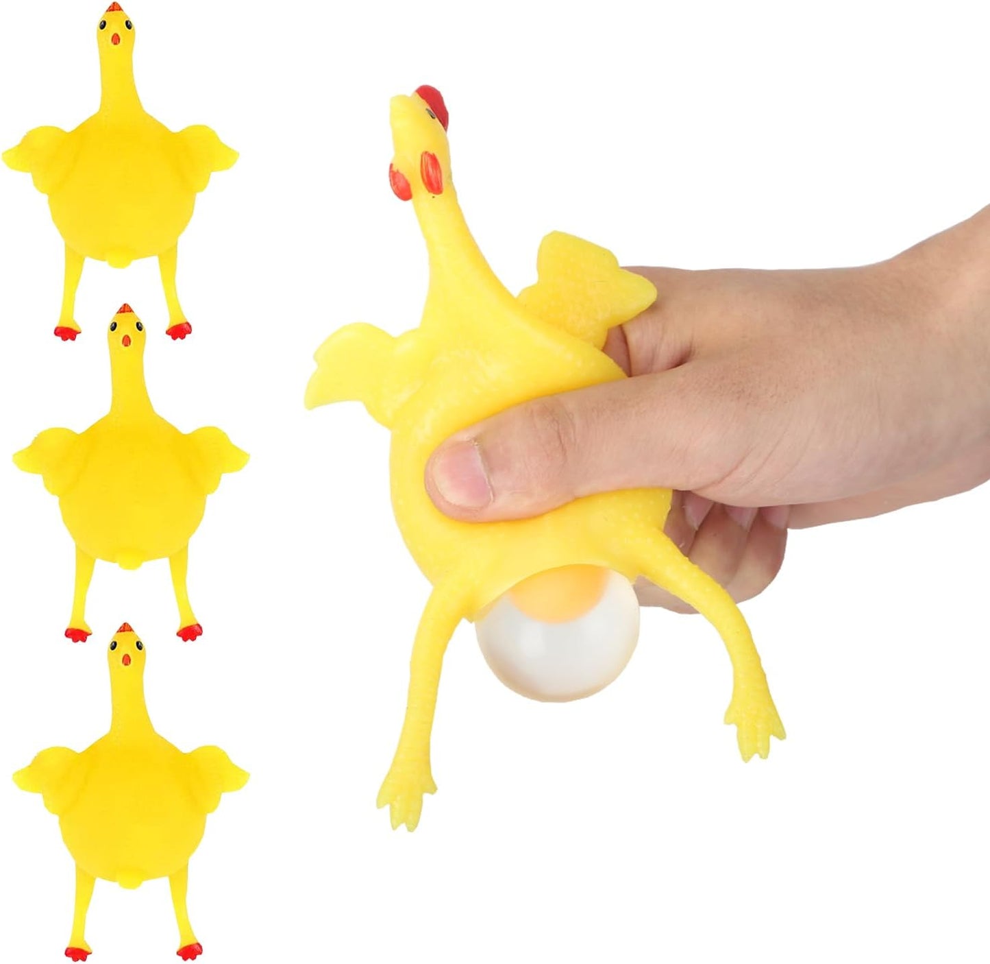Laying Hens, creative toys, jokes, squeeze toy laying hen, ventilation chicken key chains, ventilation, stress relief, trick-yux.