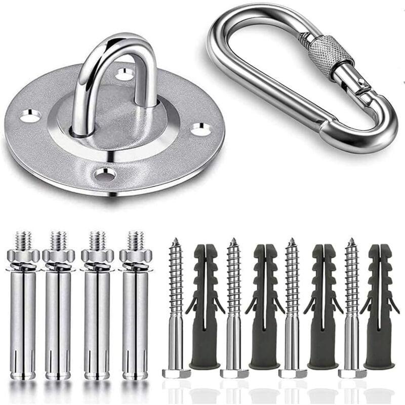 Stainless Steel Ceiling Mount, 500kg Capacity, 180Â° Rotation, Suspension.