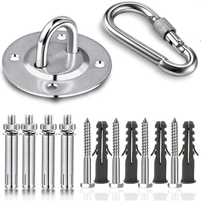 Stainless Steel Ceiling Mount, 500kg Capacity, 180Â° Rotation, Suspension.