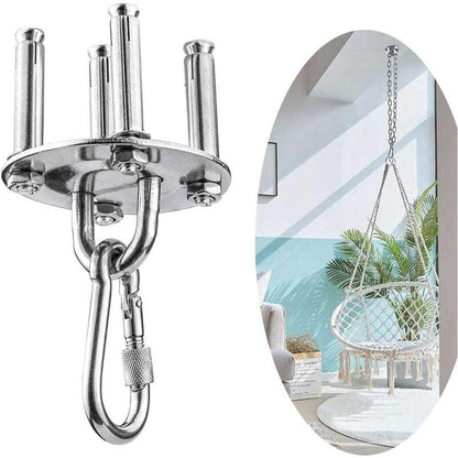 Stainless Steel Ceiling Mount, 500kg Capacity, 180Â° Rotation, Suspension.