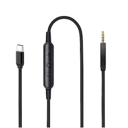 USB-C to 2.5mm Male Cable for QC25/QC35/QC35II/QC45 Headphones with Microphone.