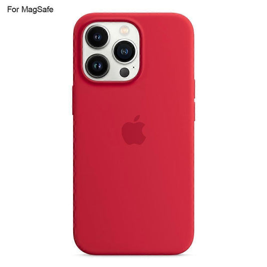 Compatible with iPhone 14 Pro Case Compatible with MagSafe Liquid Silicone Phone Case [Induction Popover]- Perfect Red_MGF Red.
