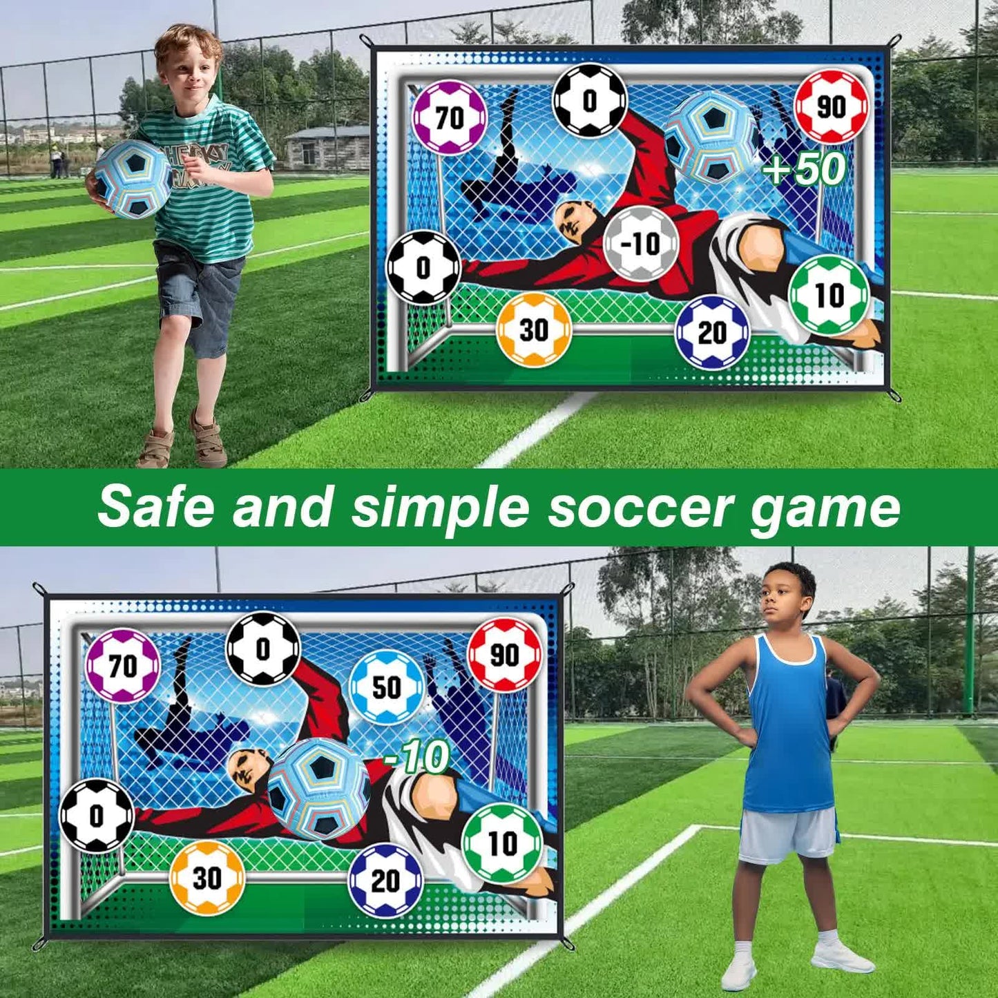 150cm Football Play Mat Set Outdoor Indoor Football Toys.