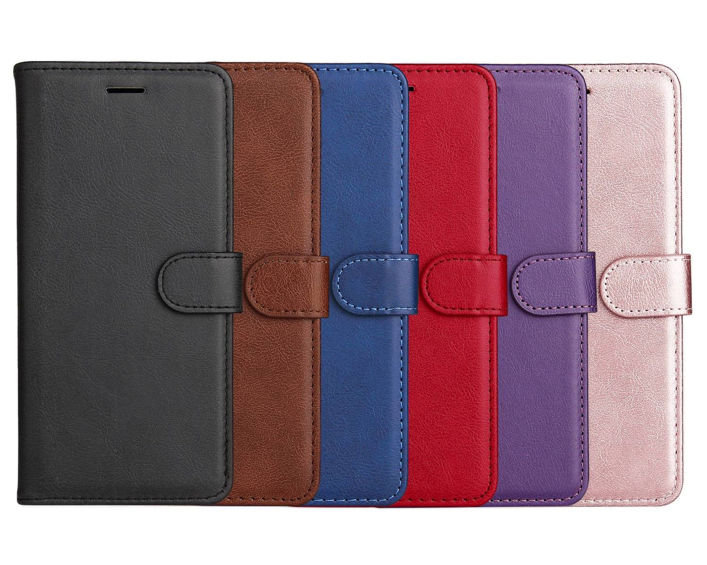 SKALO Xiaomi Redmi A5 4G PU Leather Wallet Case - More Colors_MGF Red Red