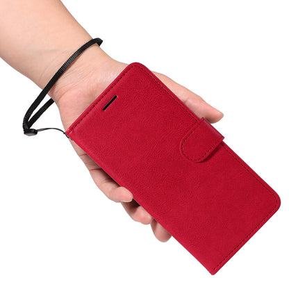 SKALO Xiaomi Redmi A5 4G PU Leather Wallet Case - More Colors_MGF Red Red