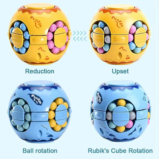Rotating Prayer Magic Cube Fidget Spinner - Stress Relief Puzzle Toy for Kids & Adults.