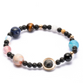 Solar System Bracelet for Men and Women, Universe Galaxy Eight Planets Guardian Star Natural Stone Beads Bracelet Gift Nine Planetsâyux Nine planets.