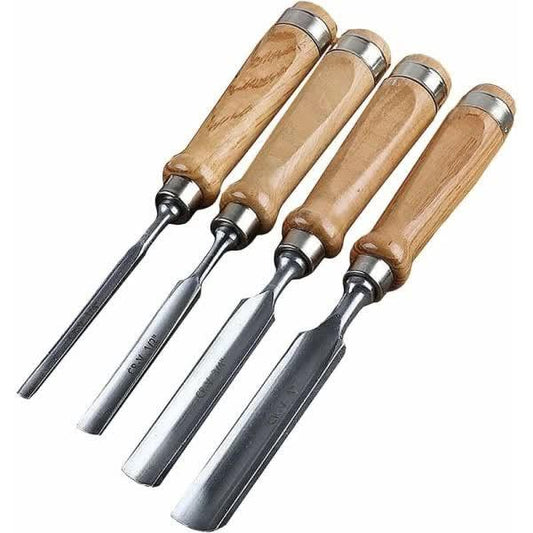 4-piece wood chisel set, chisel set for wood carving and DIY.