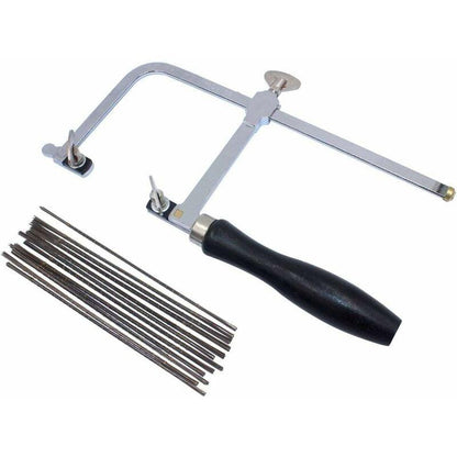 Adjustable Jeweler's Saw with 144 Blades - Professional Equipment for Jewelry Making.