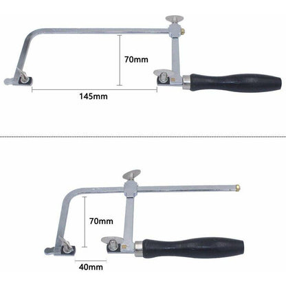 Adjustable Jeweler's Saw with 144 Blades - Professional Equipment for Jewelry Making.