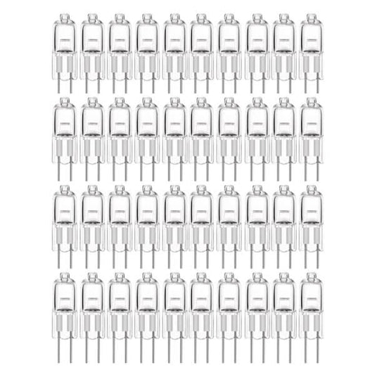 20-pack G4 halogen bulbs 10W 12V warm white