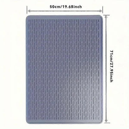 Extra Large Silicone Stove Protector Mat - Heat Resistant Protector for Electric Stove, Non-Slip Dish Mat for Kitchen Black.