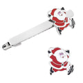 pcs Stylish Christmas Tie Clip Christmas Winter Santa Tie Clip Wedding Bar Buckle—yux