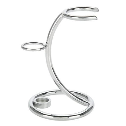 Razor and brush holder, razor stand, razor holder, shaving brush holder made of stainless steel, for storing razors and shaving brushes