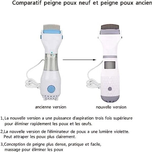 Electric Lice Comb, Vacuum Cleaner with Three Filters for Kids and Pets, Professional Lice Cleaning Tool.