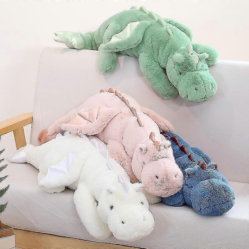 Cute Plush Dragon, Weighted Dinosaur Toy Children Adult Gift Or Decoration Pink 110cm.