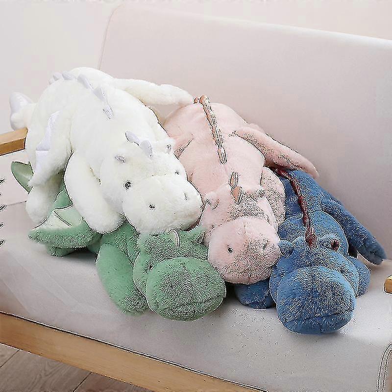 Cute Plush Dragon, Weighted Dinosaur Toy Children Adult Gift Or Decoration Pink 110cm.