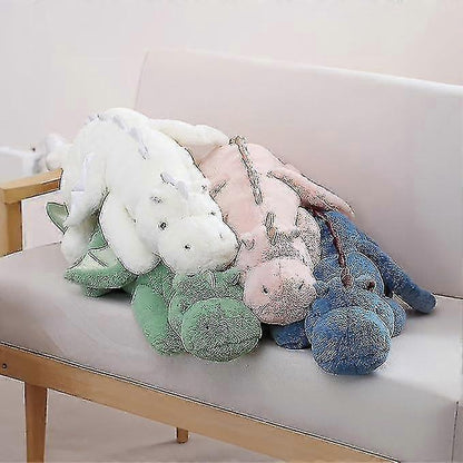 Cute Plush Dragon, Weighted Dinosaur Toy Children Adult Gift Or Decoration Pink 110cm.