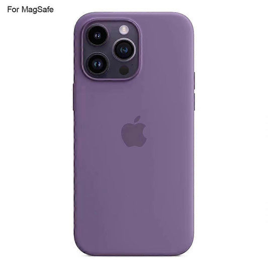 Compatible with iPhone 14 Pro Case Compatible with MagSafe Liquid Silicone Phone Case [Induction Popover] - Perfect Purple_MGF Purple.