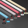 Shower Barrier Water Barrier 50/100/200cm Bendable - Perfect black 200cm-max black 200cm