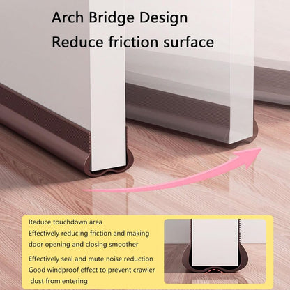 Soundproofing Door Strip - Door Bottom Sealing Strip - White - 93 cm - For Draught, Sound and Dust Insulation