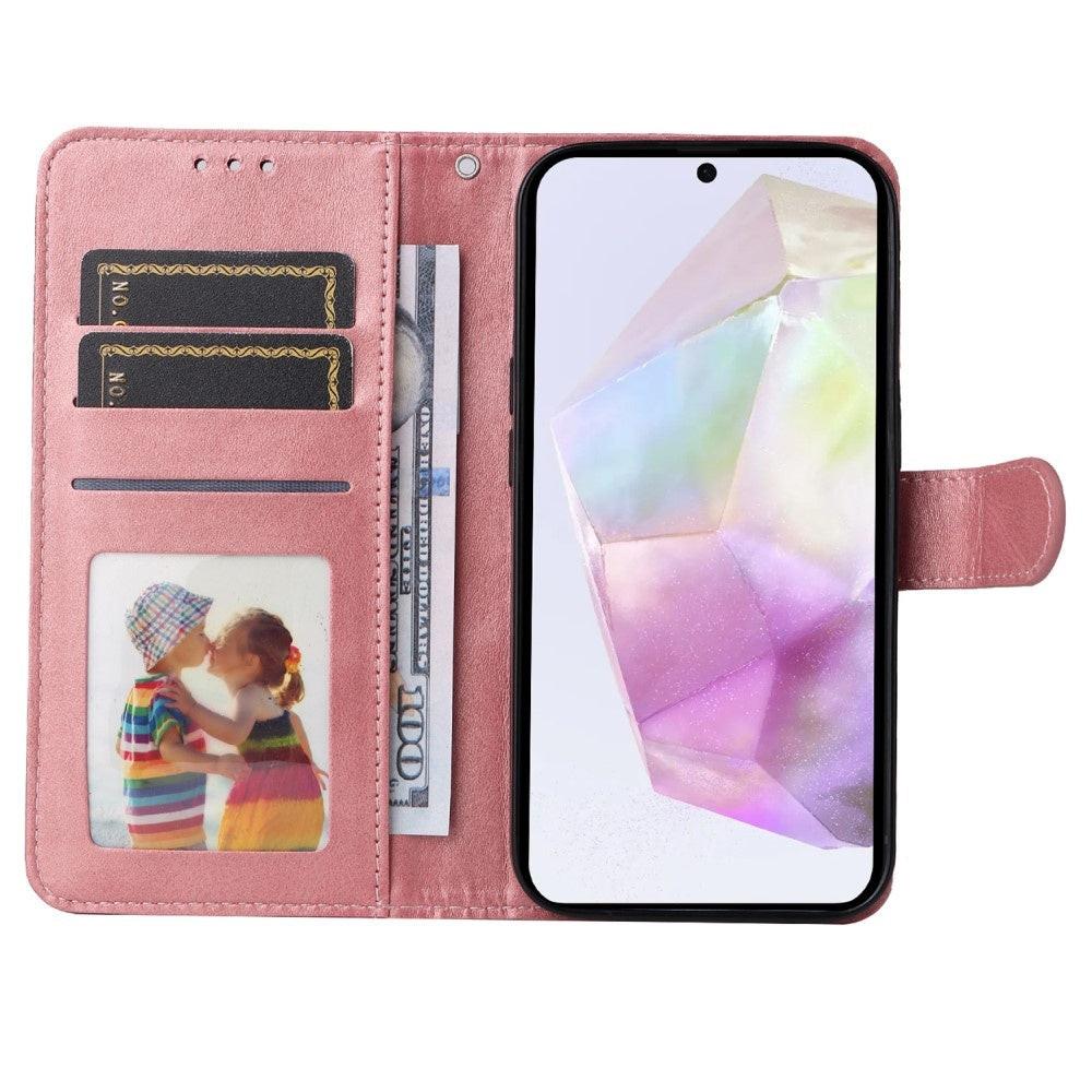 Compatible with Samsung A56 5G Compatible PU Leather Wallet Case - More Colors Pink.
