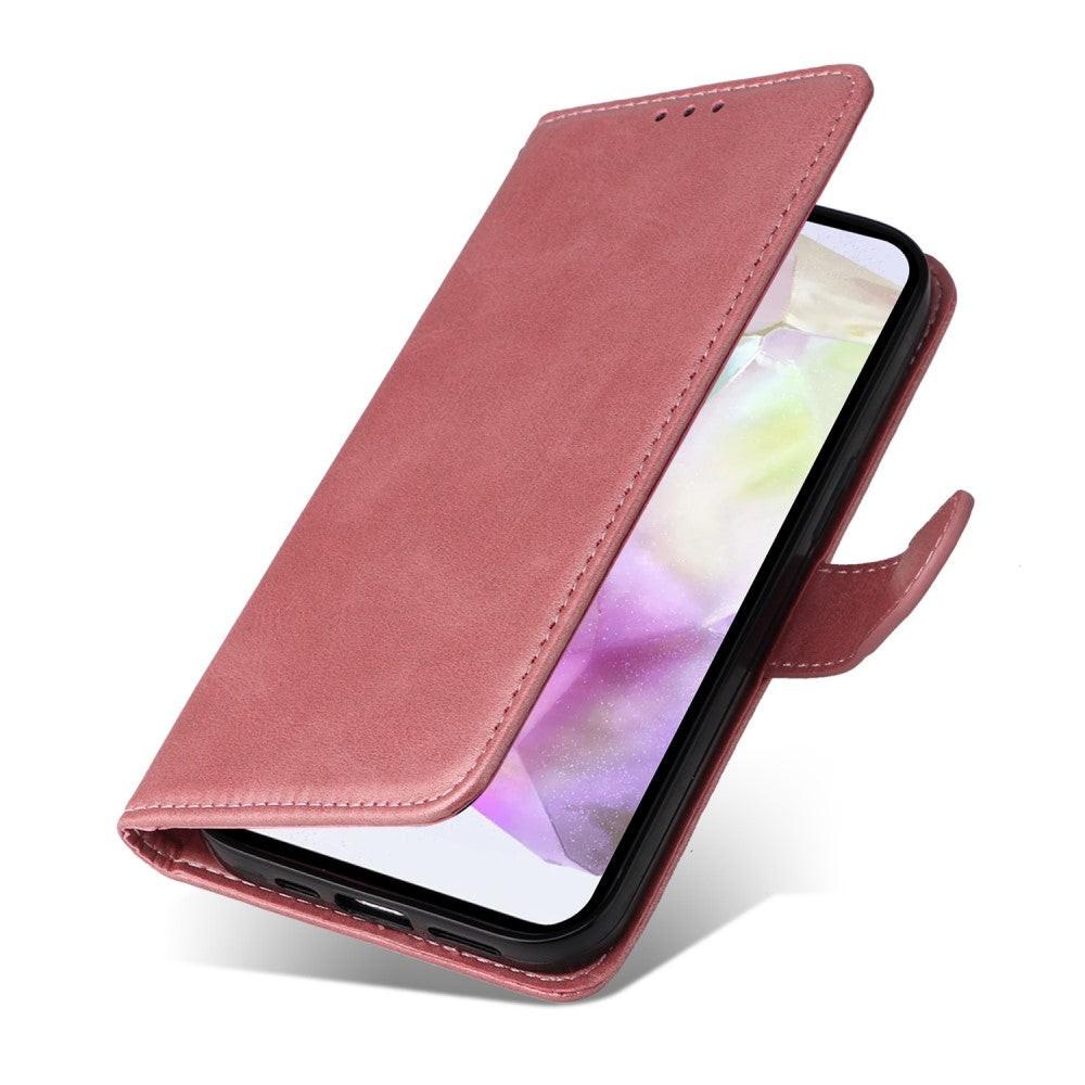 Compatible with Samsung A56 5G Compatible PU Leather Wallet Case - More Colors Pink.